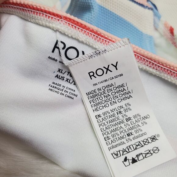 Roxy Striped Bikini Bottom Size XL - Picture 7 of 7